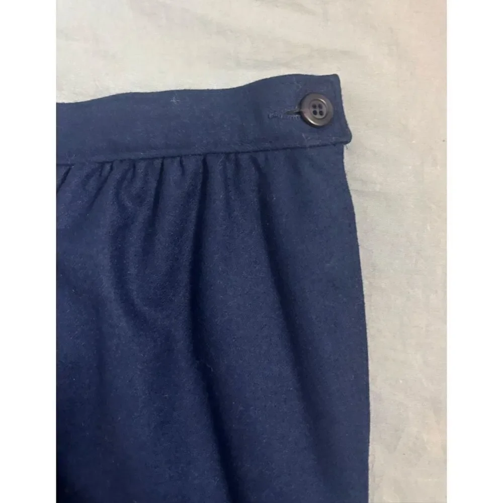 Vintage Pendleton Skirt Womens Size 12 Blue High Rise Straight Granny